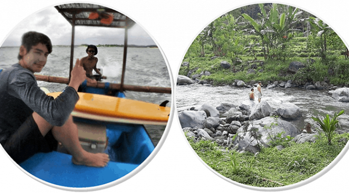 Foto Cucu Bung Karno Berdarah Jepang – Belanda Yang Suka Mandi di Sungai Foto Kiran Soekarno Seeger saat mandi di Sungai dan berkeliling menggunakan sampan.