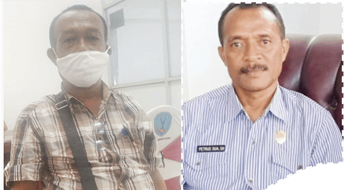 Kisruh Suku Dhawe, Sekda Bantah Tudingan Mbulang, DPRD Saran Damai Lukas Mere (kiri) dan Petrus Du'a (kanan).