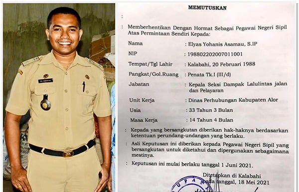 El Asamau Mengundurkan Diri dari PNS El Asamau