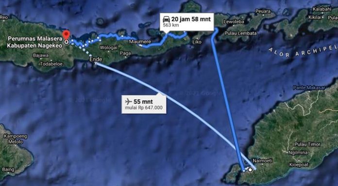 DPRD Nagekeo Dukung Pembangunan Kembali Perumahan Malasera Rute menuju Perumahan Malasera.