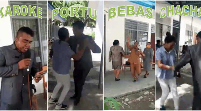 Wakil Ketua DPRD Malaka Bantah Video Viral: Itu Bukan Pesta! Loh Koq? Cuplikan video viral 6 anggota dprd malaka pesta di kantor dprd
