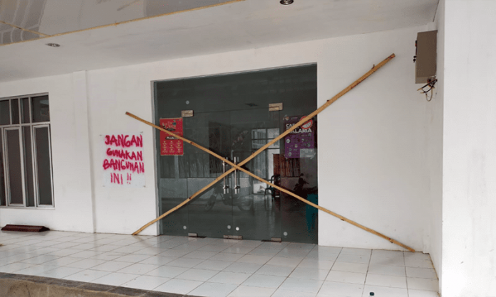 Puskesmas Disegel Selasa 16 Nove,ber 2021.