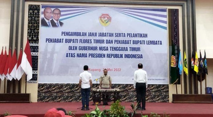 Hari Ini Gubernur Lantik Penjabat Bupati Flotim dan Lembata Gladi Bersih pengambilan janji jabatan serta pelantikan penjabat bupati flotim dan lembata