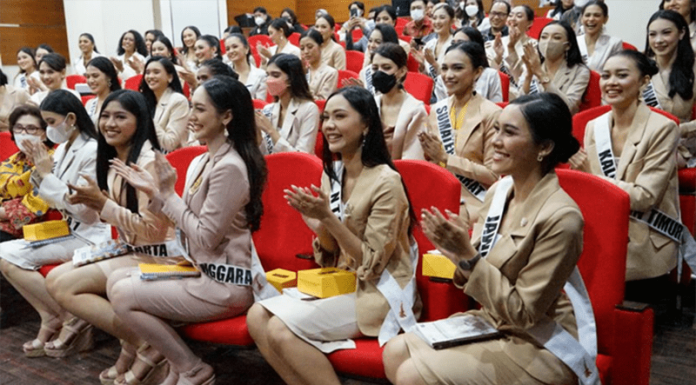 KPK Bekali Finalis Puteri Indonesia Putri Indonesia saat berkunjung ke KPK, Selasa 24 Mei 2022