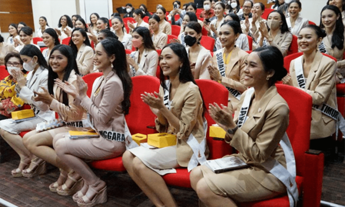 Putri Indonesia saat berkunjung ke KPK, Selasa 24 Mei 2022
