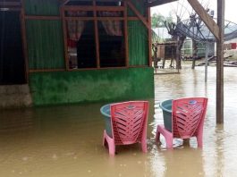 Banjir Merendam Rumah Warga Desa Oan Mane, Malaka.