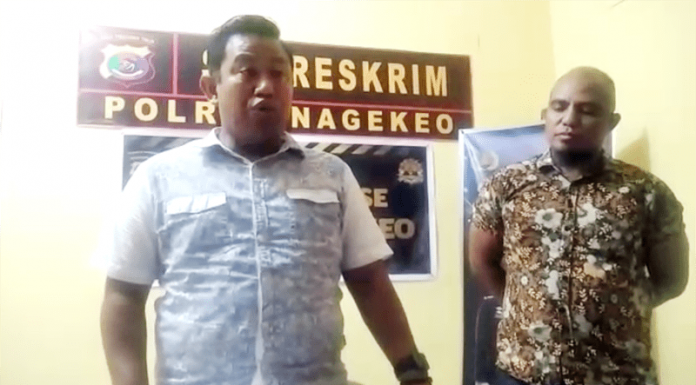 Korupsi Dana PIP 170 Juta, Mantan Kepsek SMP Nangaroro Ditahan Polisi Kasat Reskrim Polres Nagekeo, Iptu. Rifai, SH didampingi Kanit Tipidkor, Aipda. Hieronimus Lalu