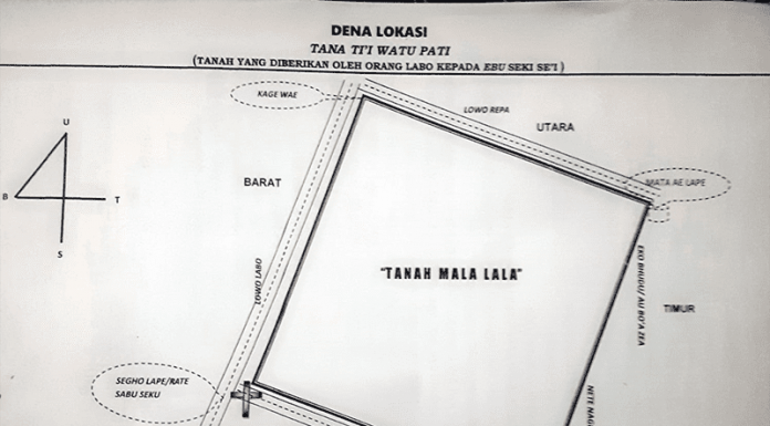 Ganti Untung Waduk Lambo Diberikan Kepada Yang Tidak Berhak peta lokasi tanah Mala Lala
