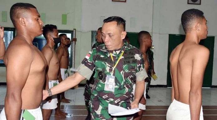 Calon Bintara Reguler Wira Sakti Jalani Sidang Pantukhir Caba Korem Wira Sakti 2022
