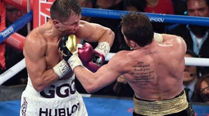 Di Pertarungan Ke 3: Canelo Kembali Kalahkan Golovkin Pertandingan ke 3 antara Saul 'Canelo' Alvarez dengan Gennady Golovkin di T-Mobile Arena, Las Vegas, Amerika Serikat, Minggu (18/9/22).