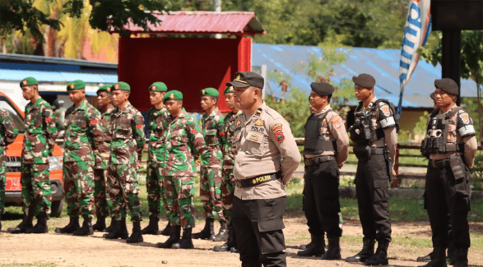 Polres Nagekeo Siagakan Pasukan Penanggulangan Bencana Apel siaga bencana Polres Nagekeo, Jumat (25/11/2022).