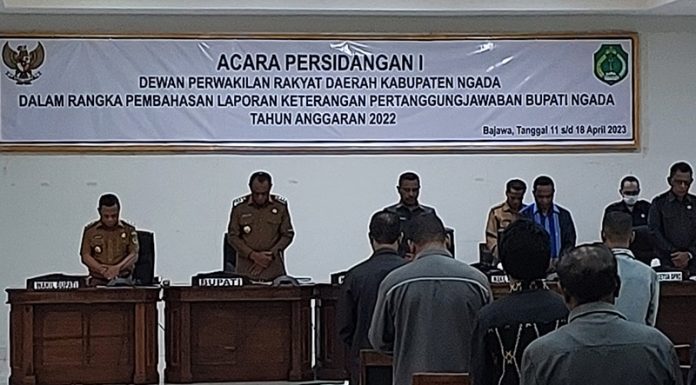 Sidang LKPJ Bupati Ngada diwarnai Interupsi Ketua Fraksi PAN