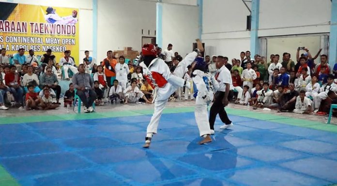 Taekwondo Flores Continental Diikuti 575 Atlet Kejuaraan Taekwondo Flores Continental Mbay Open Piala Kapolres Nagekeo