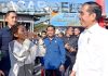 Jelang Natal, Presiden Cek Harga Kebutuhan Pokok di Pasar Oebobo Kupang Presiden Joko Widodo saat berinteraksi dengan masyarakat Kota Kupang di Pasar Oebobo, Rabu 6 Desember 2023.