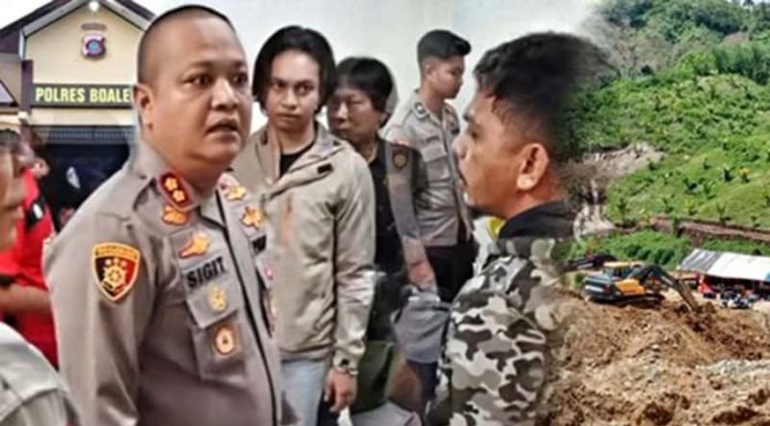 Kapolres Boalemo Adu Mulut Dengan Pelaku Tambang Ilegal