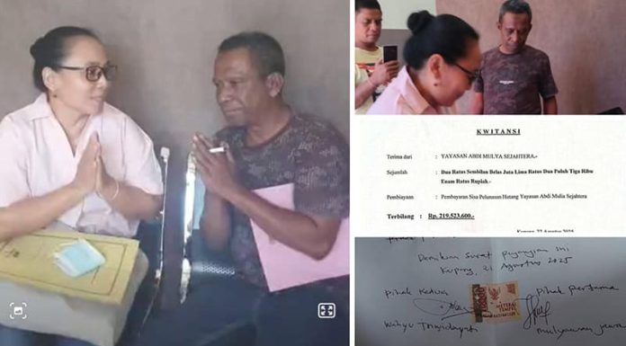 Gabriel Bire Bina dan Mulyawan Djawa Lunasi Utang Sebesar 519 Juta