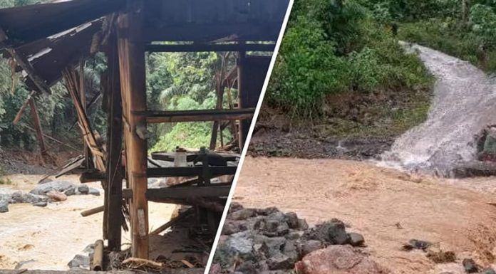 Rumah Milik Yeremias dan Jembatan Laboraga Hanyut Dibawa Banjir Desa Bela Mauponggo