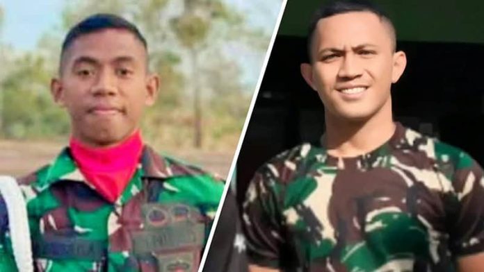 Sertu Badri dan Prada Lucky Almarhum Serda M. Badri B dan Prada Lucky Namo