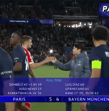 PSG Menang Tipis 5-4, Bayern Hampir Balikkan Keadaan