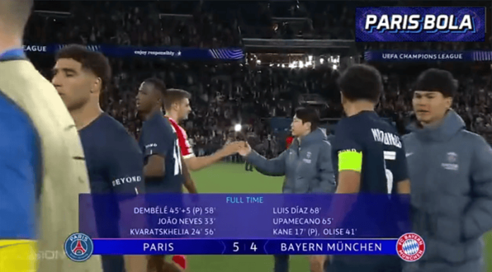 PSG Menang Tipis 5-4, Bayern Hampir Balikkan Keadaan