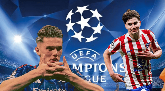 Arsenal Ditekan Balik, Atletico Paksa Imbang 1-1 di Leg Pertama Viktor Gyokeres dan Julian Alvarez