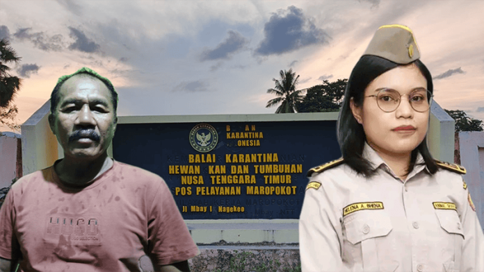 Mashuri Karengaseng (kiri) dan drh. Helena Amadae Bhena (kanan)