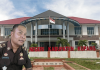 Jejak Kajari Kupang: dari “Pemburu Koruptor” ke Ujian Integritas Kepala Kejaksaan Negeri (Kajari) Kabupaten Kupang, Yupiter Selan, SH, MHum, dengan latar belakang kantornya.