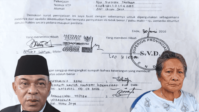 Adriana Sadipun Adriana mengaku pihak keluarga sudah mengecek ke kantor pertanahan dan menemukan bahwa tanah tersebut tidak tercatat sebagaimana klaim pemerintah.