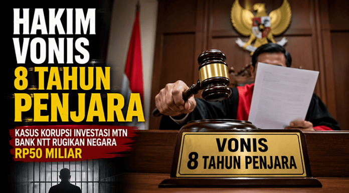 Skandal MTN Bank NTT Rp50 Miliar, Alex Riwu Kaho Divonis 8 Tahun