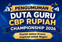 20 Guru Lolos Seleksi Tahap I Duta Guru CBP Rupiah Championship 2026