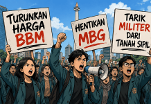 Hari ini PPDI dan BEM UI Demo di Jakarta: Turunkan Harga BBM, Hentikan MBG dan Militer