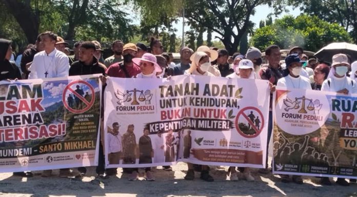 Warga dan Tokoh Gereja Turun ke Jalan, Tolak Brigif dan Batalyon di Nagekeo