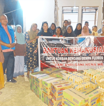 Kembali Salurkan Bantuan, Andi Gani Sasar Warga yang Masih Bertahan di Tenda Pengungsian