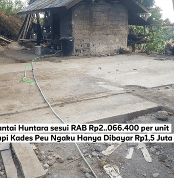 Dugaan KKN Huntara Nagekeo: RAB Lantai Rp35,1 Juta, Kades Ngaku Hanya Rp25,5 Juta